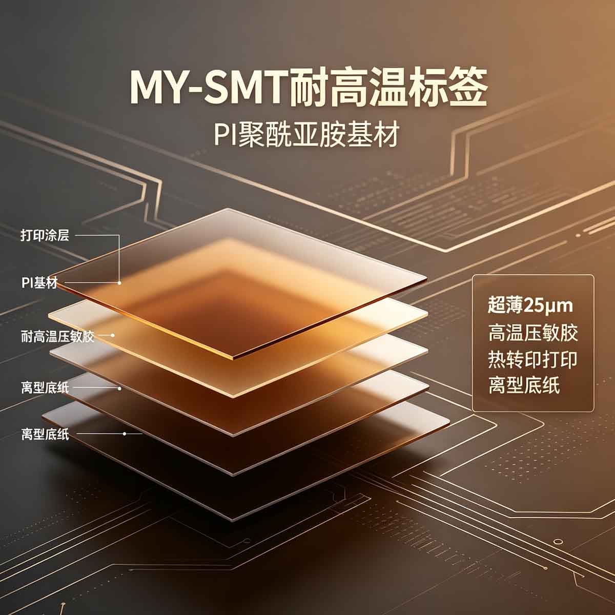 PI 聚酰亚胺高温标签（SMT 专用）